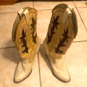 cowboy style boots normal wear and tear